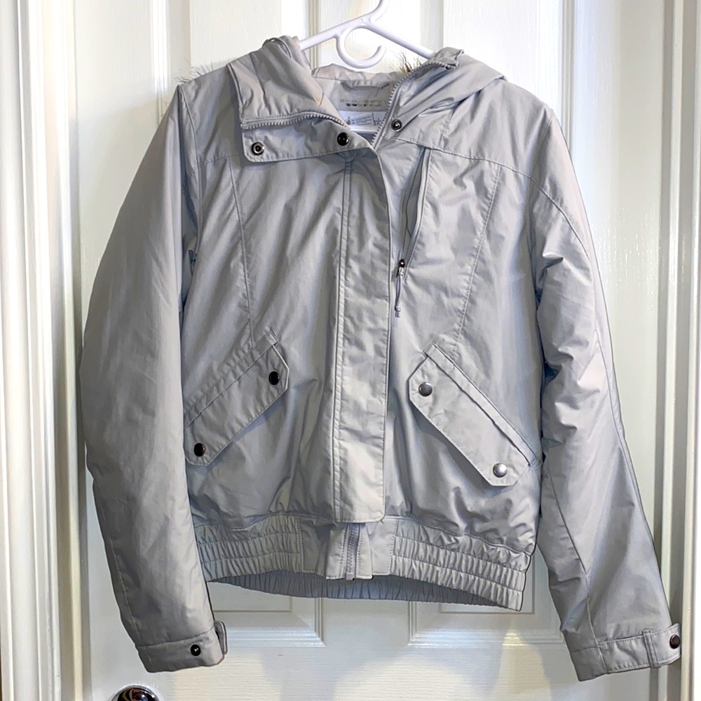 Columbia jacket with removable fur trim